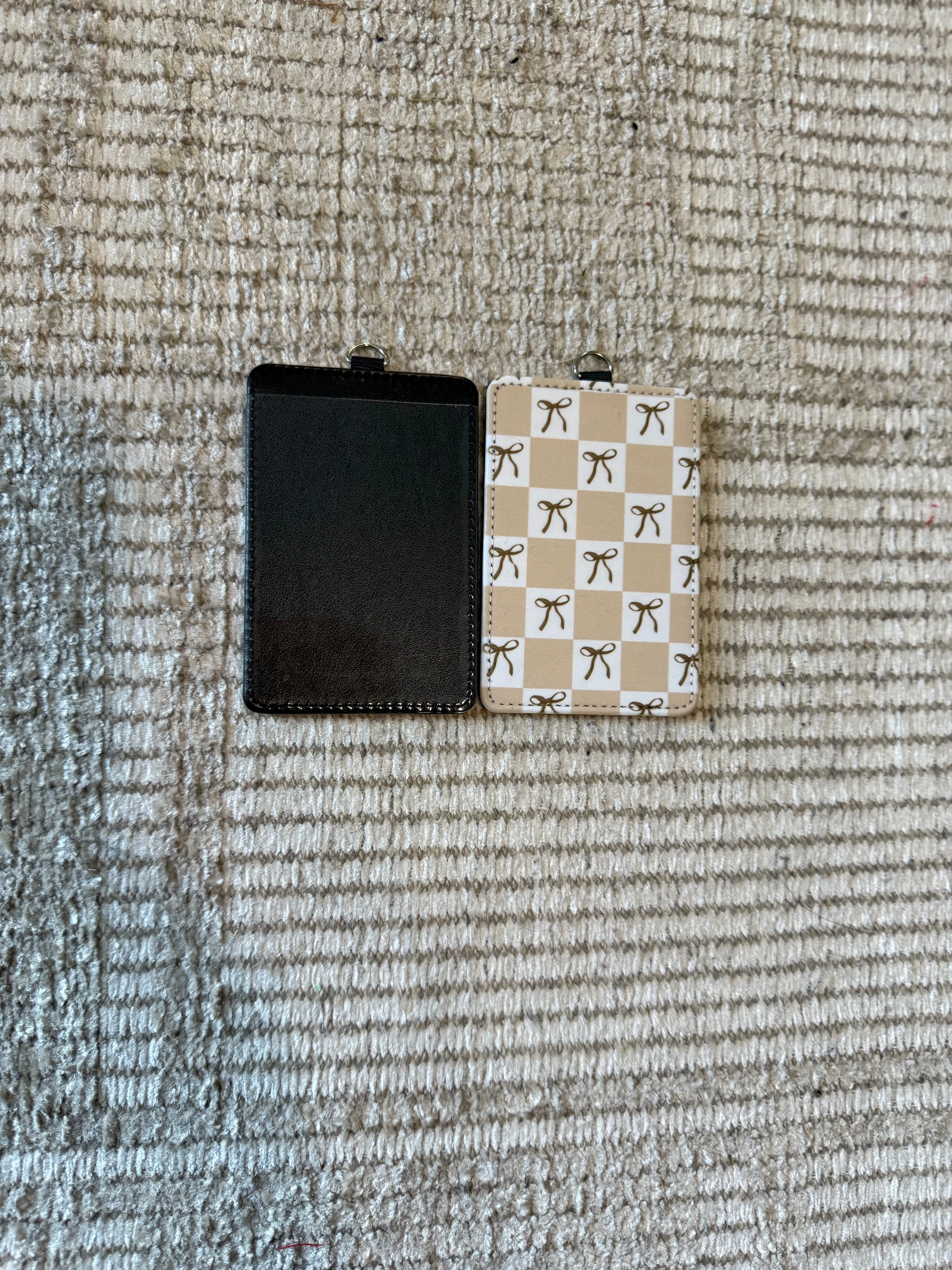 PATTERNED ID BADGE HOLDERS