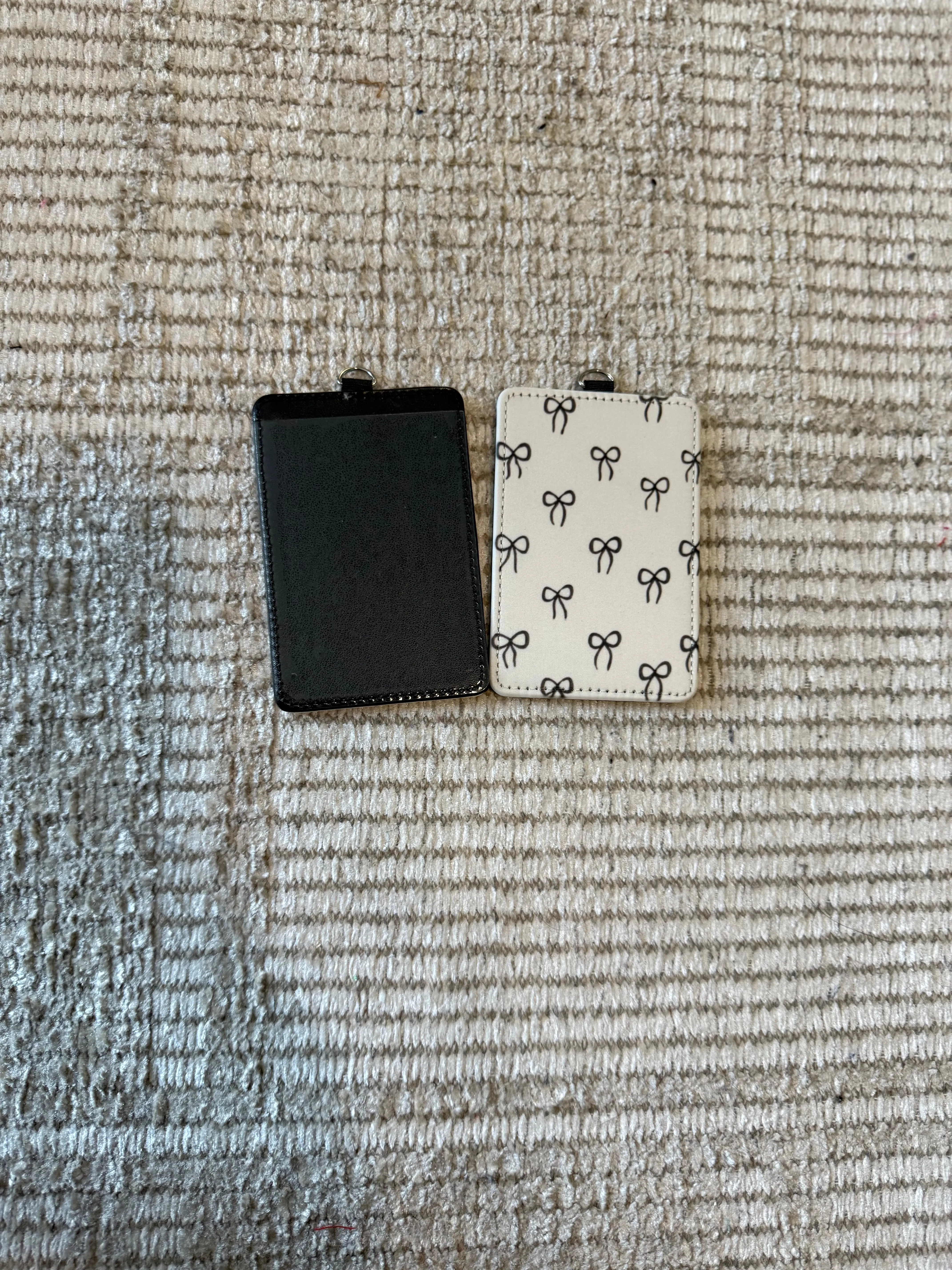PATTERNED ID BADGE HOLDERS