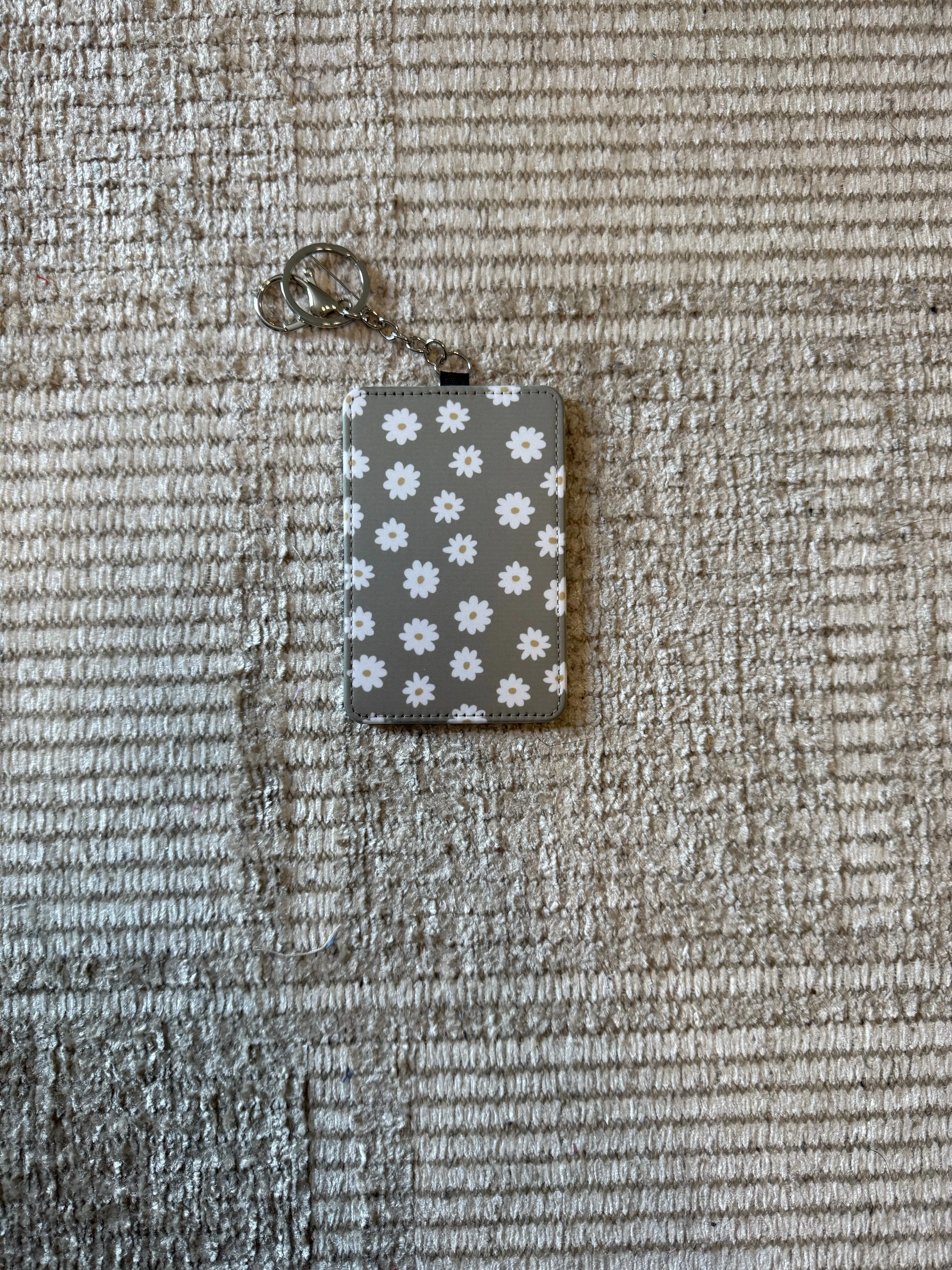 PATTERNED KEYCHAIN CARD HOLDER