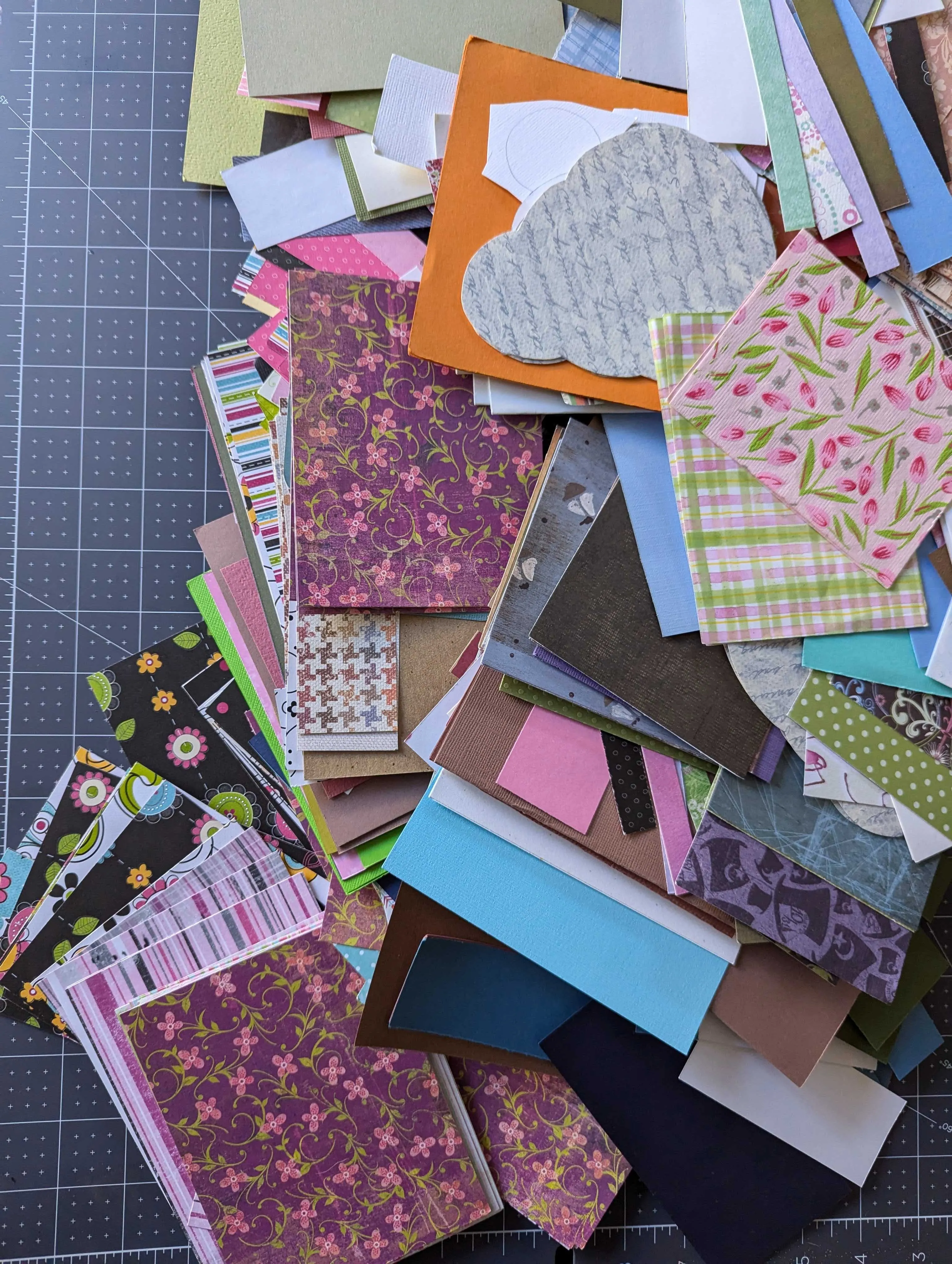 Patterned Paper Remnants Lot A