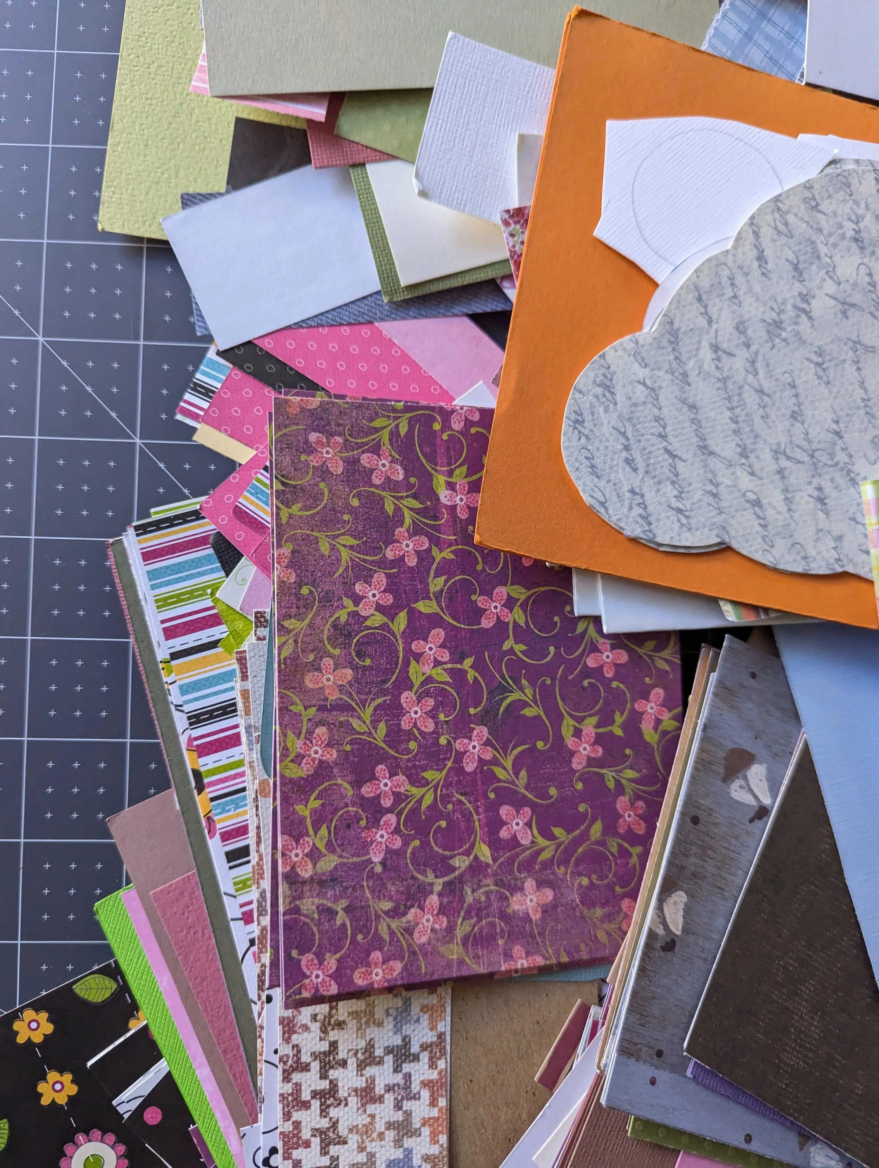 Patterned Paper Remnants Lot A