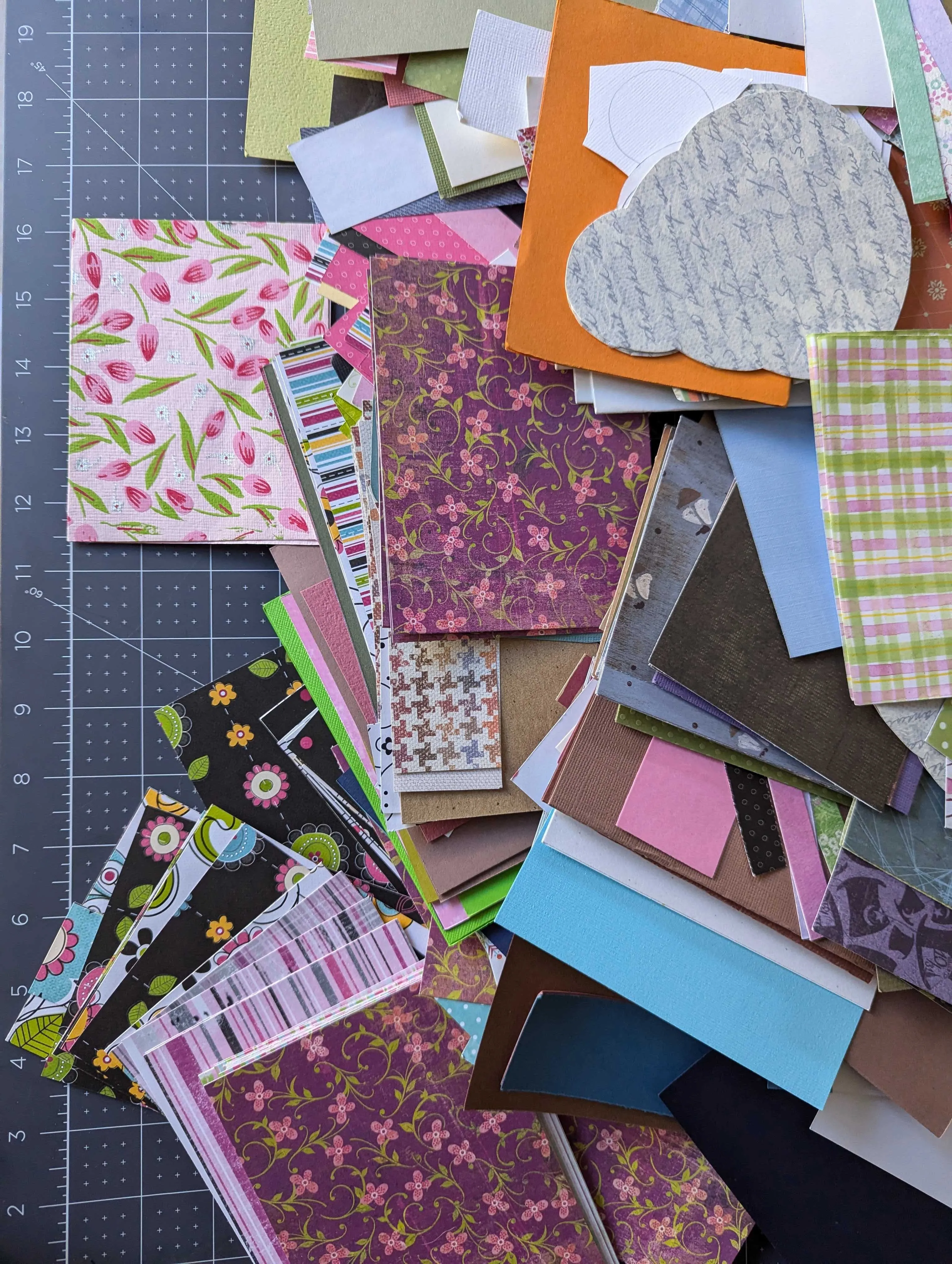 Patterned Paper Remnants Lot A