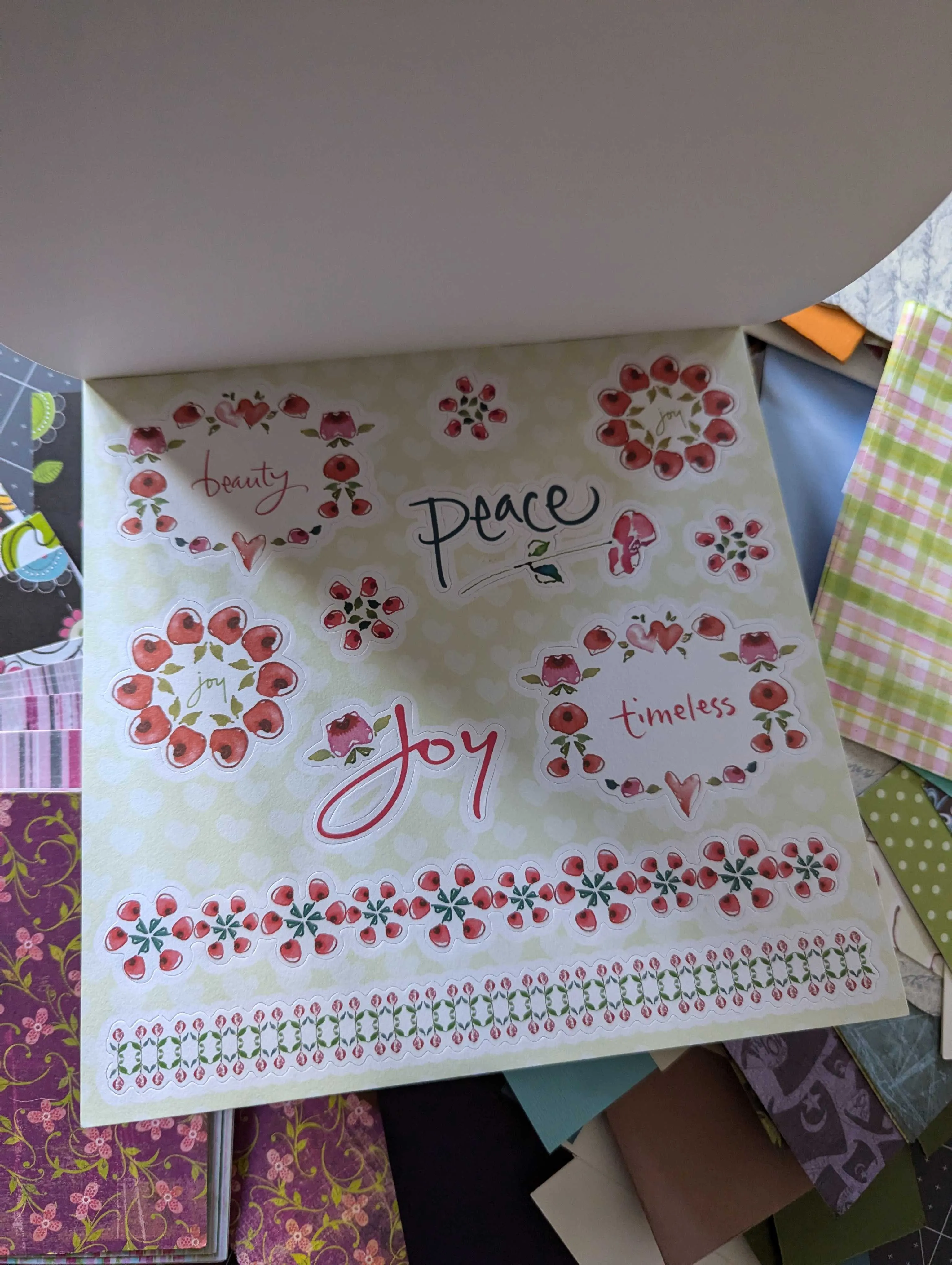 Patterned Paper Remnants Lot A