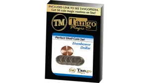 Perfect Shell Coin Set Eisenhower Dollar (Shell and 4 Coins D0202) by Tango Magic
