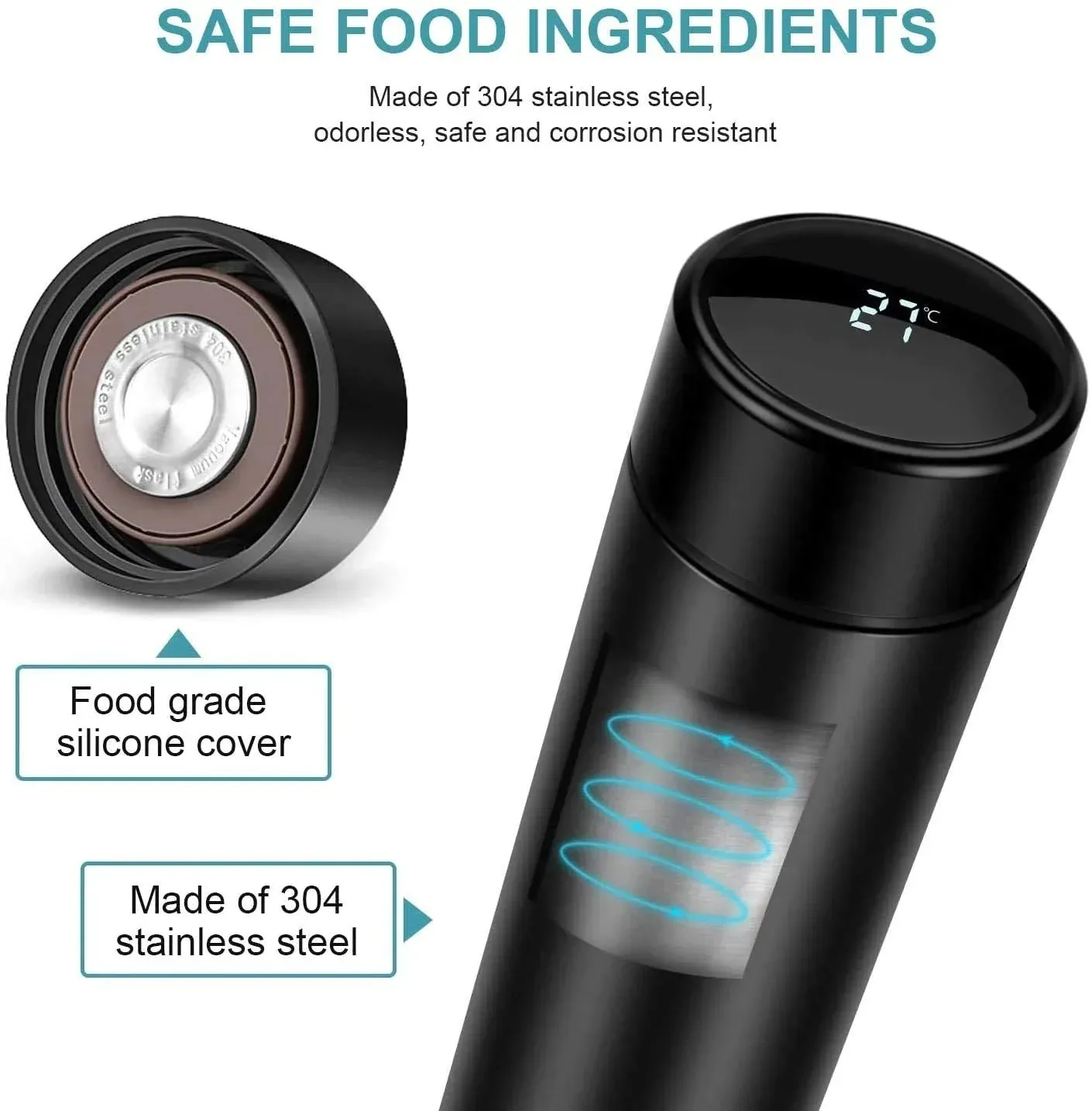 Personalised Temperature Bottle & All in One Men's Combo (4 pcs) - Wine