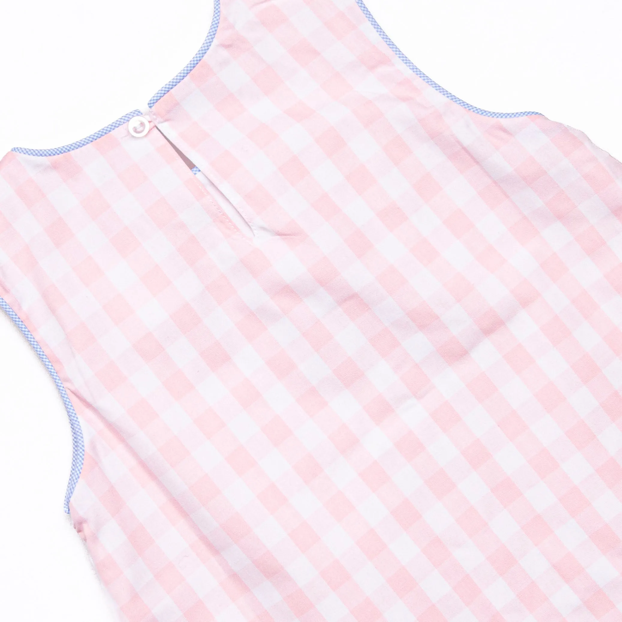 Petal Me Pretty Applique Diaper Set, Pink Check