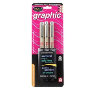 Pigma Graphic precision pens Black