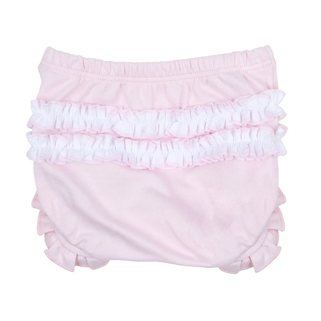 Pink Vintage Bunny Collard Diaper Set