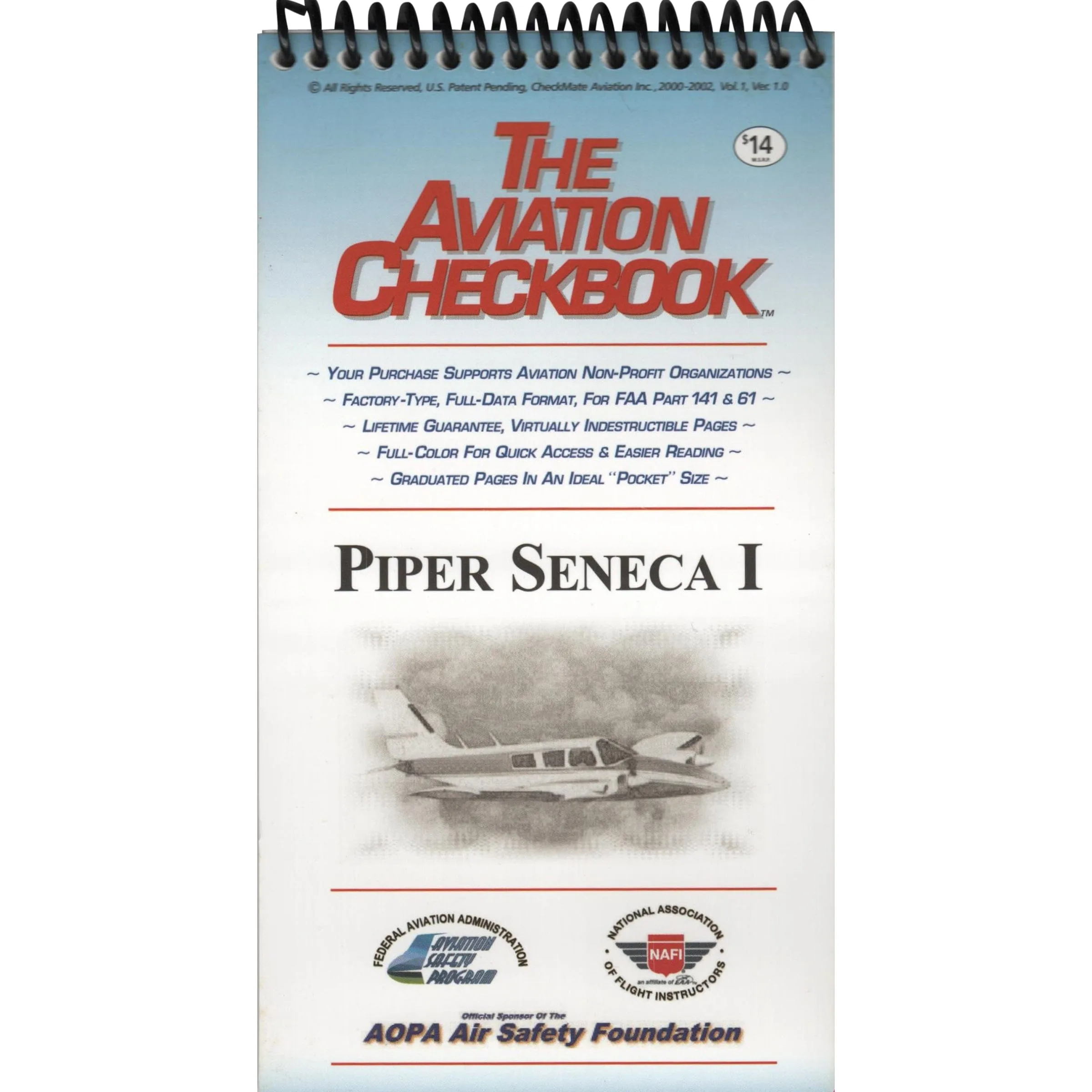 Piper Seneca I,PA-34 200 CheckBook, Volume 1
