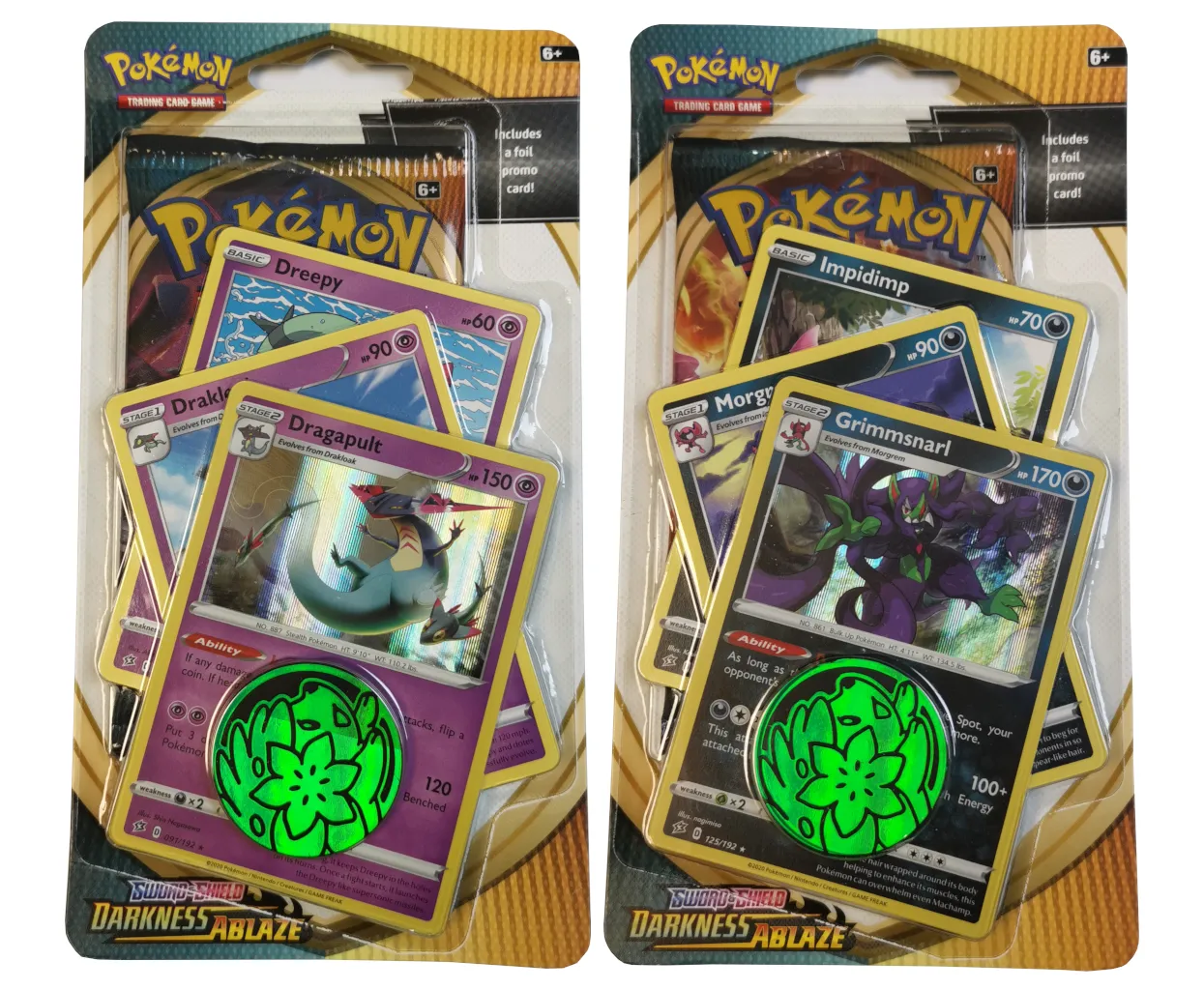 Pokemon Sword & Shield Darkness Ablaze Premium Checklane Blister