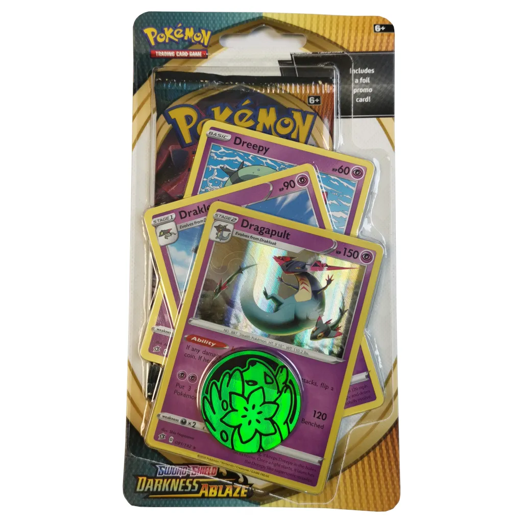 Pokemon Sword & Shield Darkness Ablaze Premium Checklane Blister
