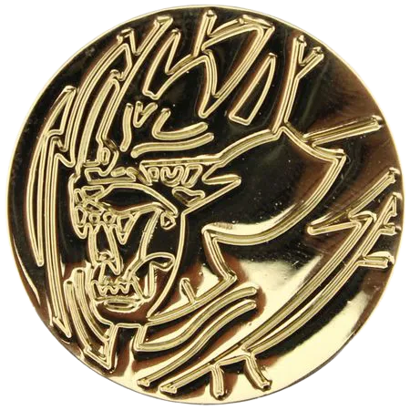 Pokemon Zamazenta Collectible Coin (Gold Metal)