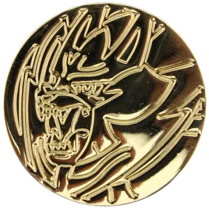 Pokemon Zamazenta Collectible Coin (Gold Metal)