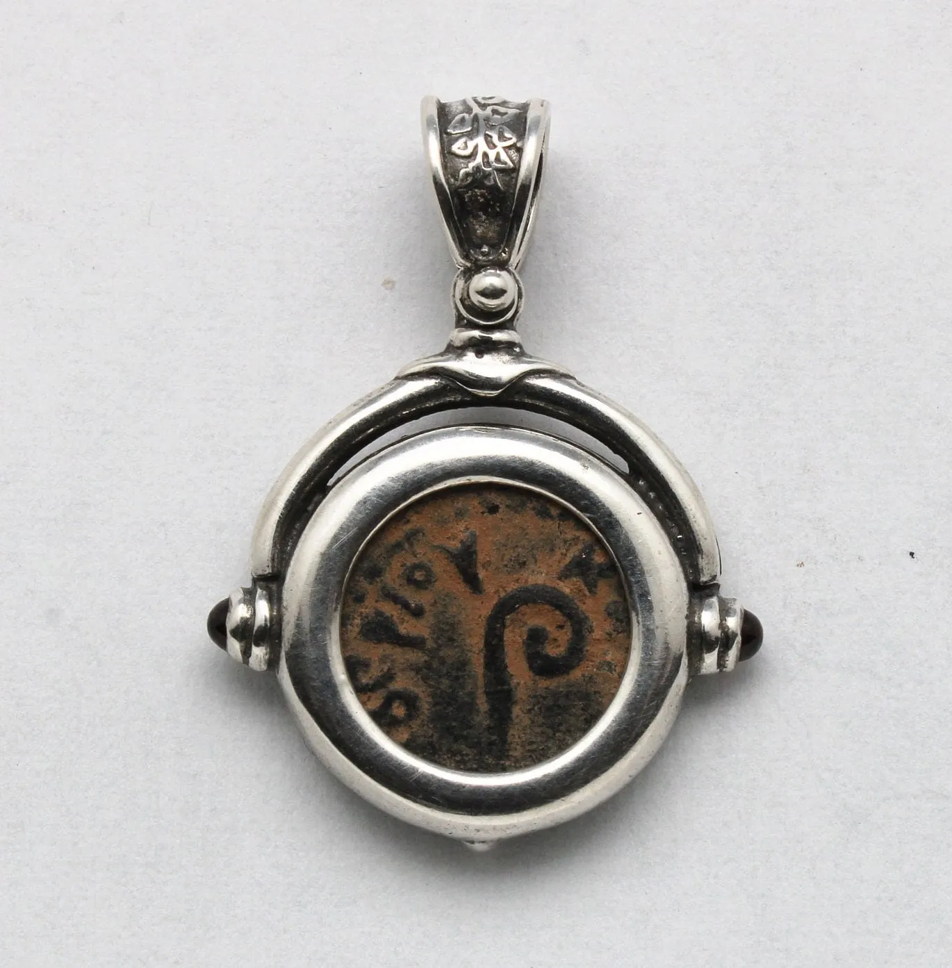 Pontius Pilate Prutah Coin, Silver Pendant, ID15274
