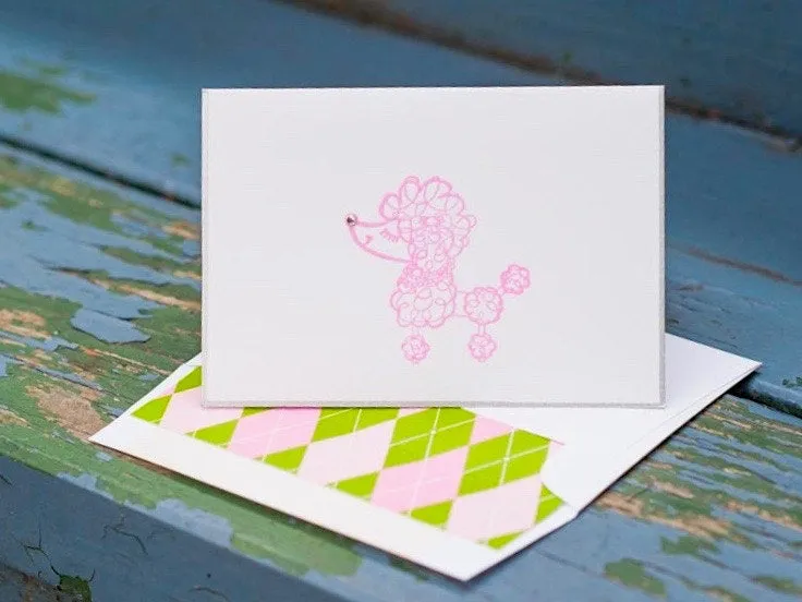 Poodle Note Cards - Poodle Stationery - Poodle Cards - Dog Note Cards - Dog Cards - Dog Stationery - Dog Lover Stationery - Dog Lover Card
