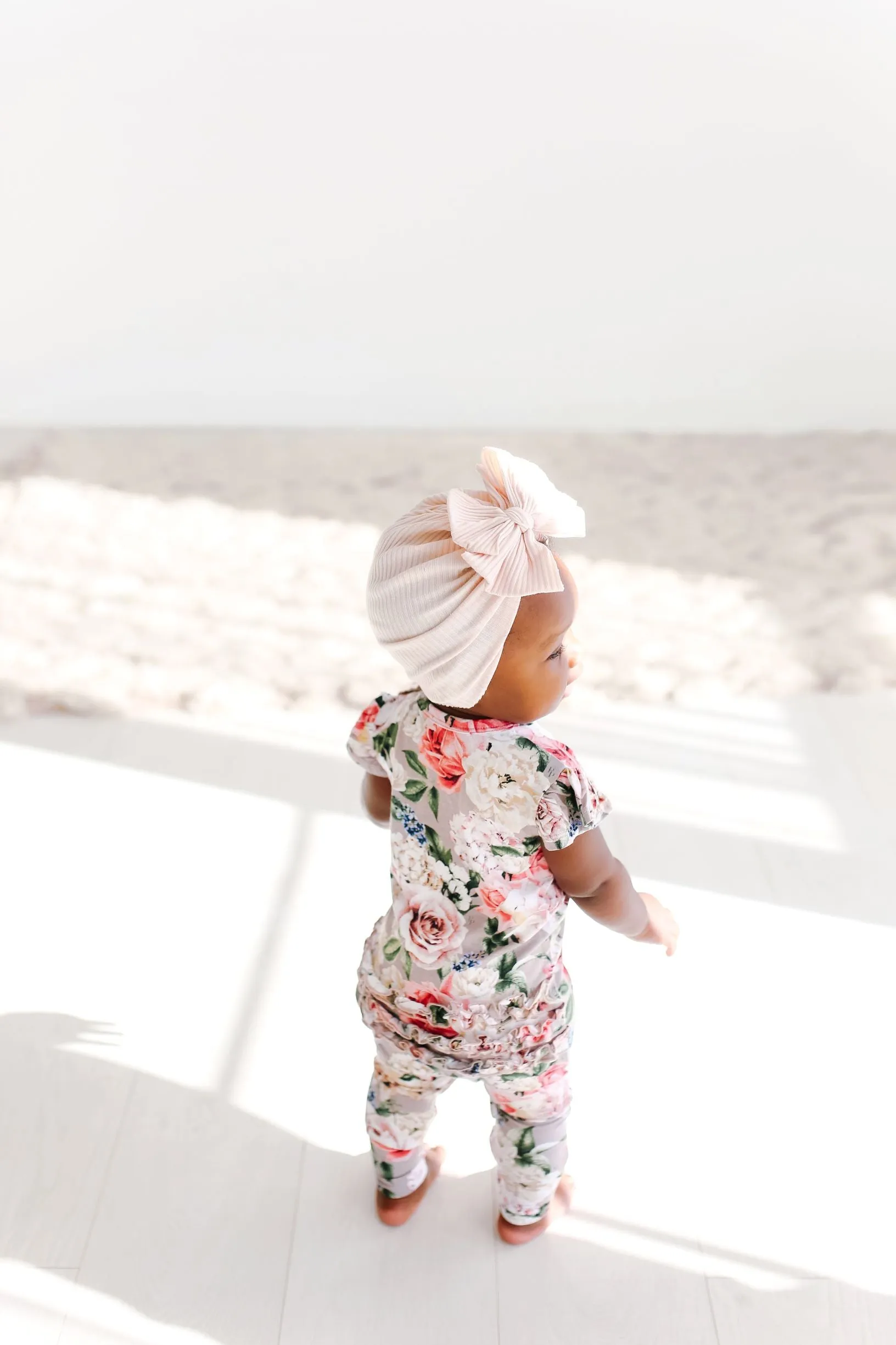 Posh Peanut Cassie Ruffled Capsleeve Basic Romper