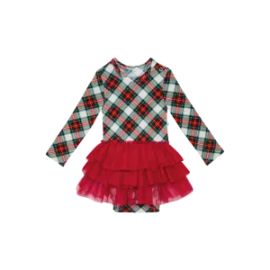 Posh Peanut Marqui L/S Tulle Skirt Bodysuit