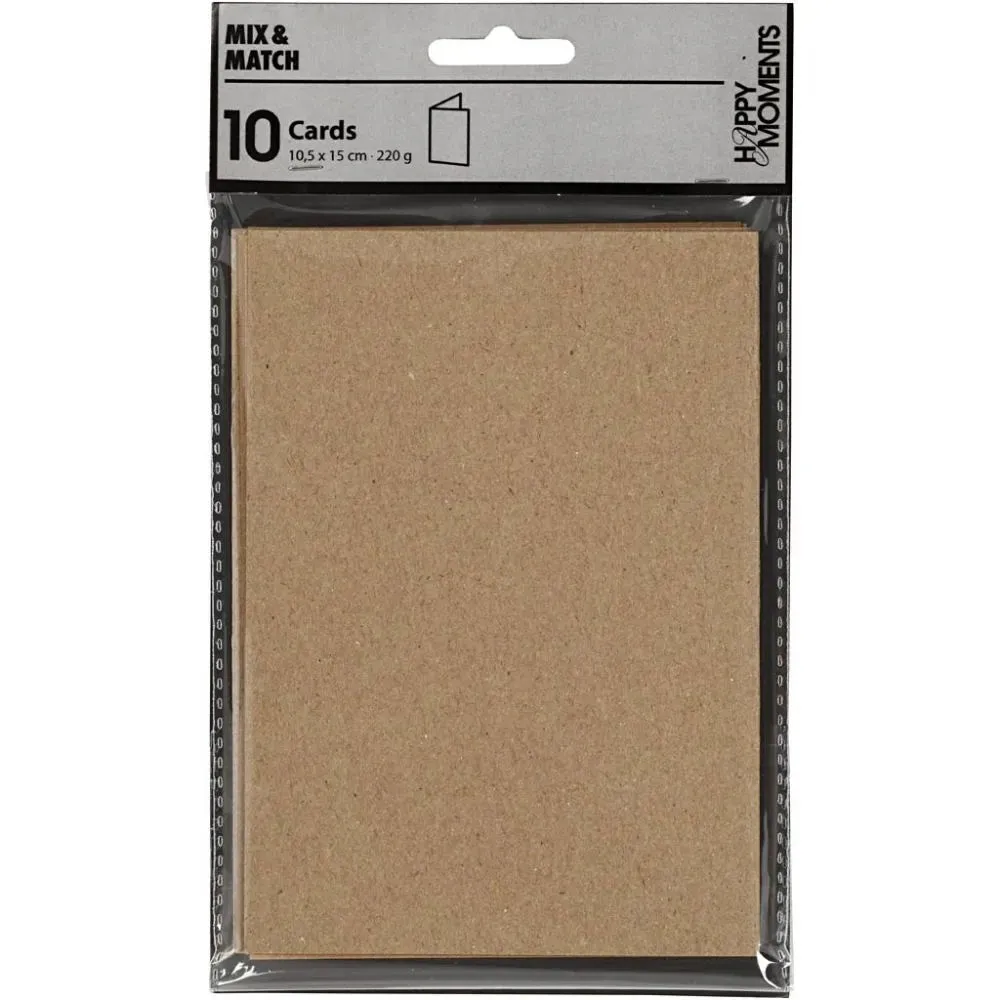 Postcards Plain Minimalistic Paintable Fine Embossed Texture Two-Colour