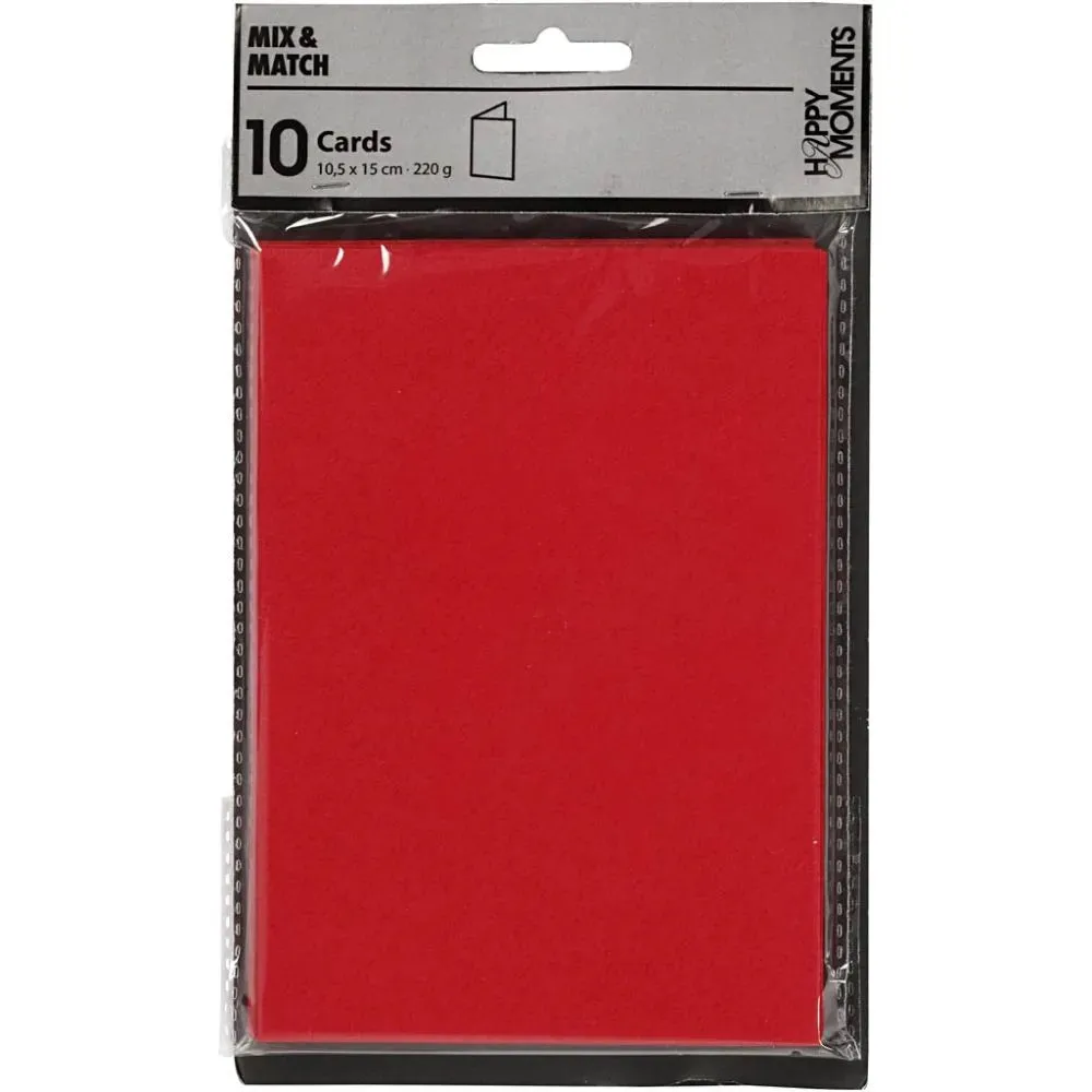 Postcards Plain Minimalistic Paintable Fine Embossed Texture Two-Colour