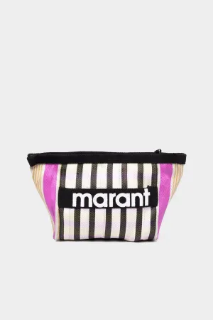 Powden Pouch in Black Pink