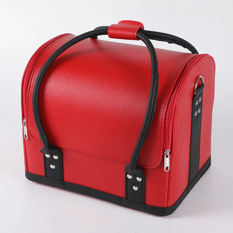 Professional Manicure Kit Large Capacity Layered Waterproof Storage Tattoo Cosmetic Bags
