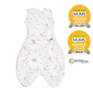Purflo Swaddle To Sleep Bag 2.5 TOG 0-4 Month - Storybook Nutmeg