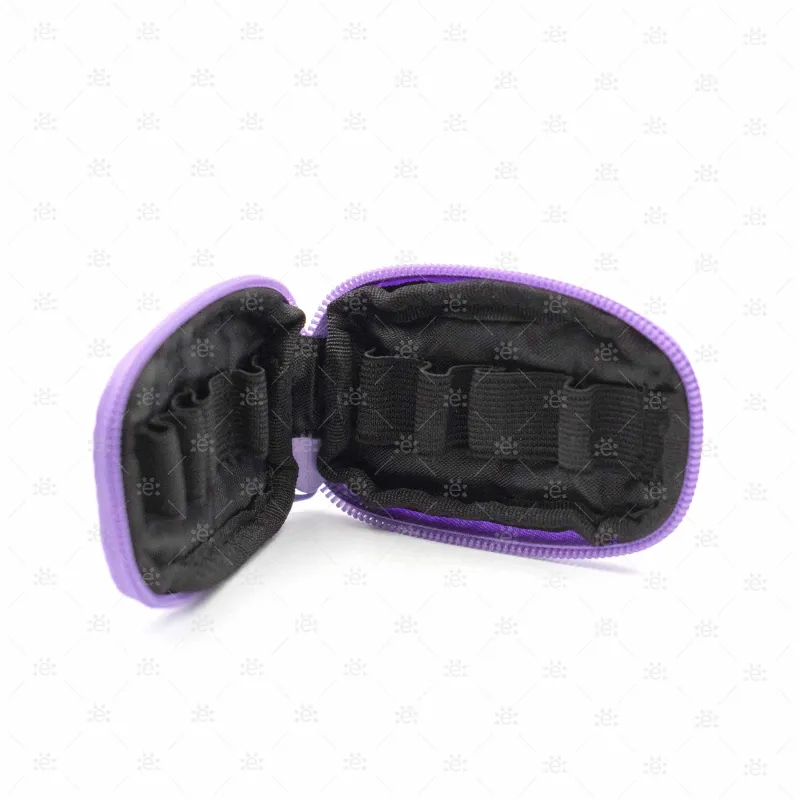 Purple - doTERRA Branded Key Chain Case with 10 Sample Vials (5/8 Dram)