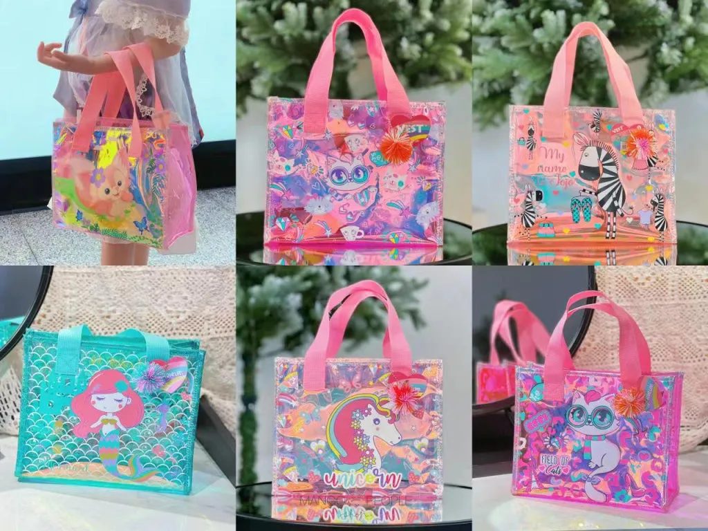 PVC Multipurpose Holographic Waterproof Tote Bags with Beautiful Designs