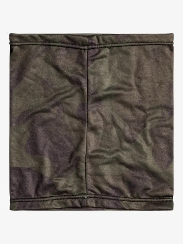 Quiksilver Misty Collar Printed Neck Warmer - True Black Fade Out Camo