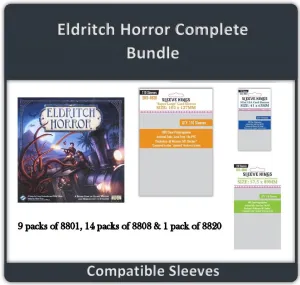 "Eldritch Horror Complete" Compatible Sleeve Bundle (8801 X 9   8808 X 14   8820 X1))