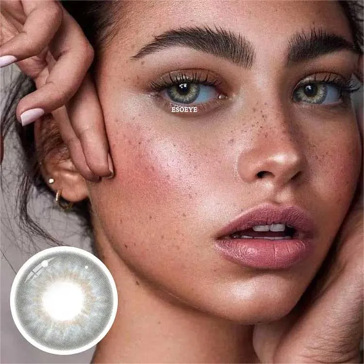 Rare Iris Grey Colored Contact Lenses Yearly