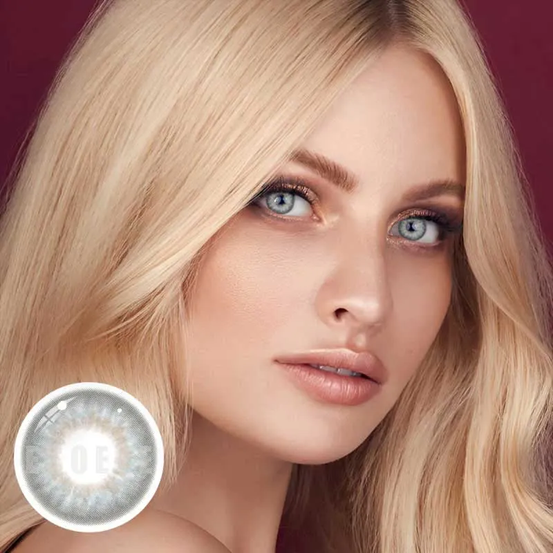 Rare Iris Grey Colored Contact Lenses Yearly