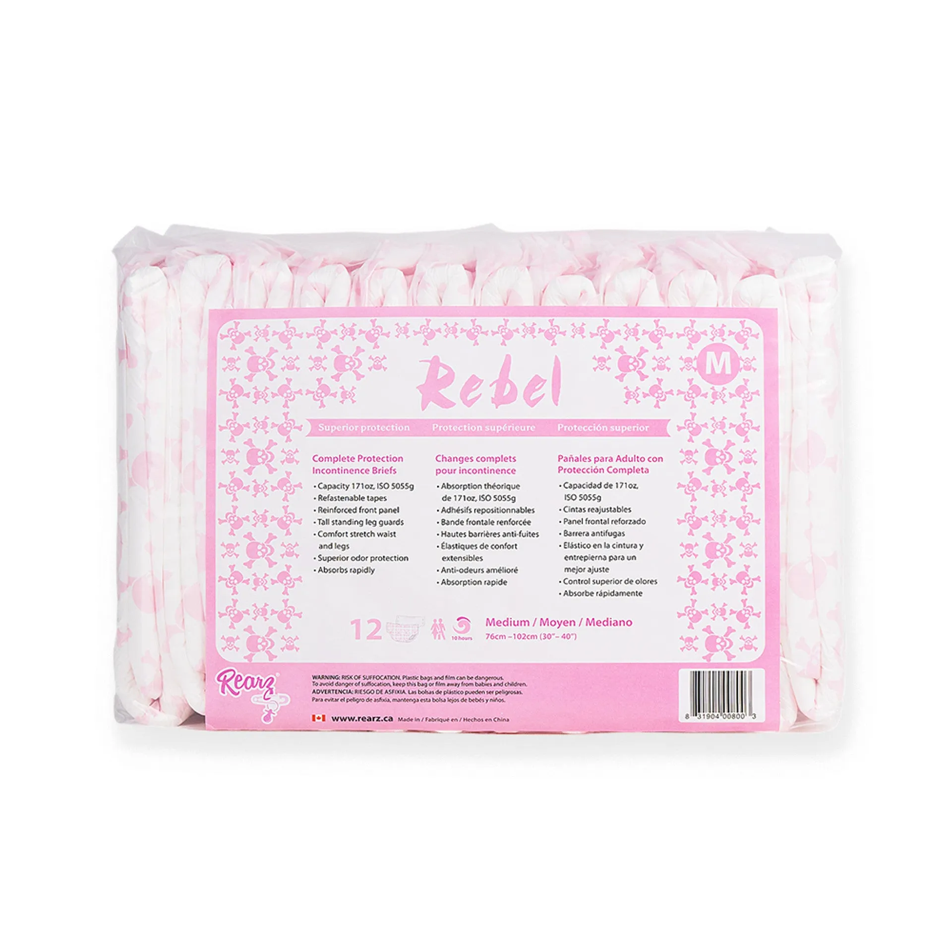 Rearz - Pink Rebel Adult Diapers