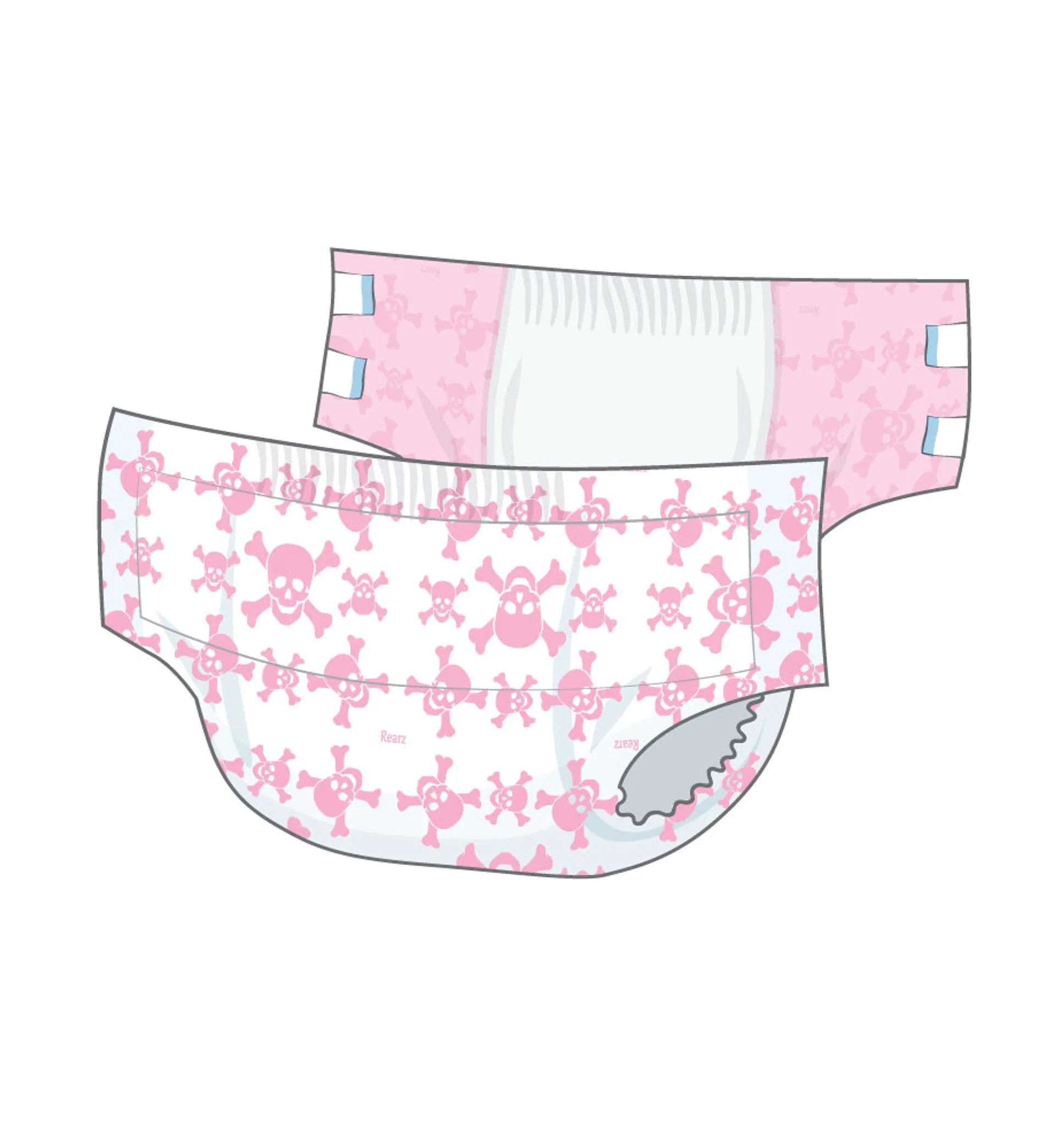 Rearz - Pink Rebel Adult Diapers