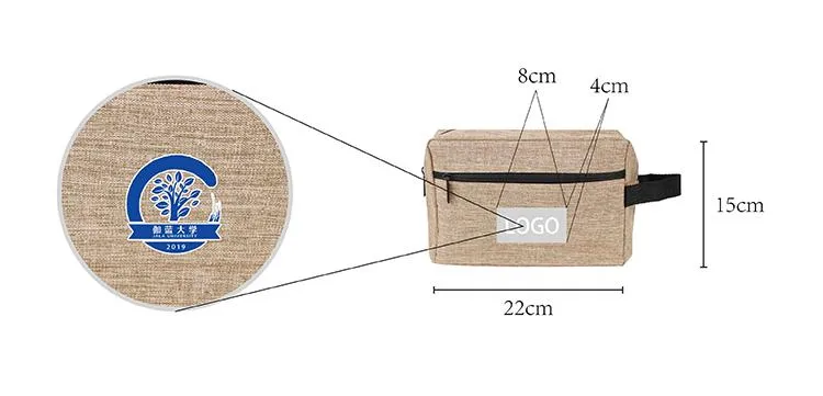 Rectangular Cosmetic Storage Bag