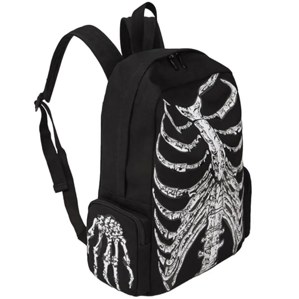 Ro Rox Dyrk Gothic Skeleton Hooded Backpack