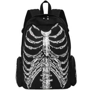 Ro Rox Dyrk Gothic Skeleton Hooded Backpack