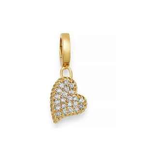 Roberto Coin Diamond Heart Charm