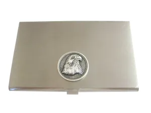Round Eagle Bird Head Business Card Holder