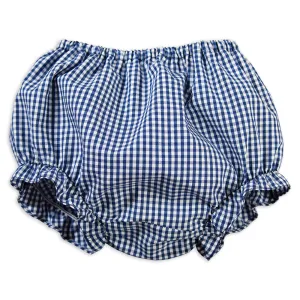 Royal Blue Gingham Girl Diaper Cover