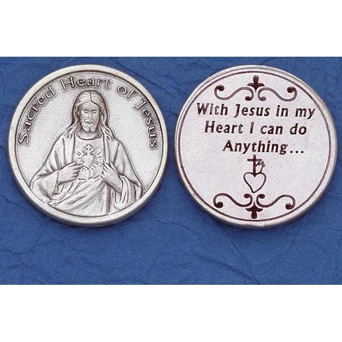 Sacred Heart of Jesus Italian Token Coin