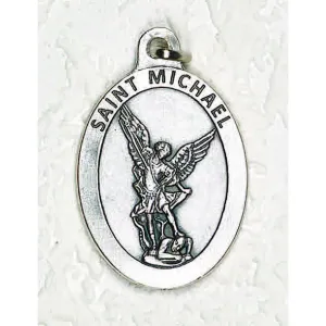 Saint Michael Extra Large Medal  1-1/2"