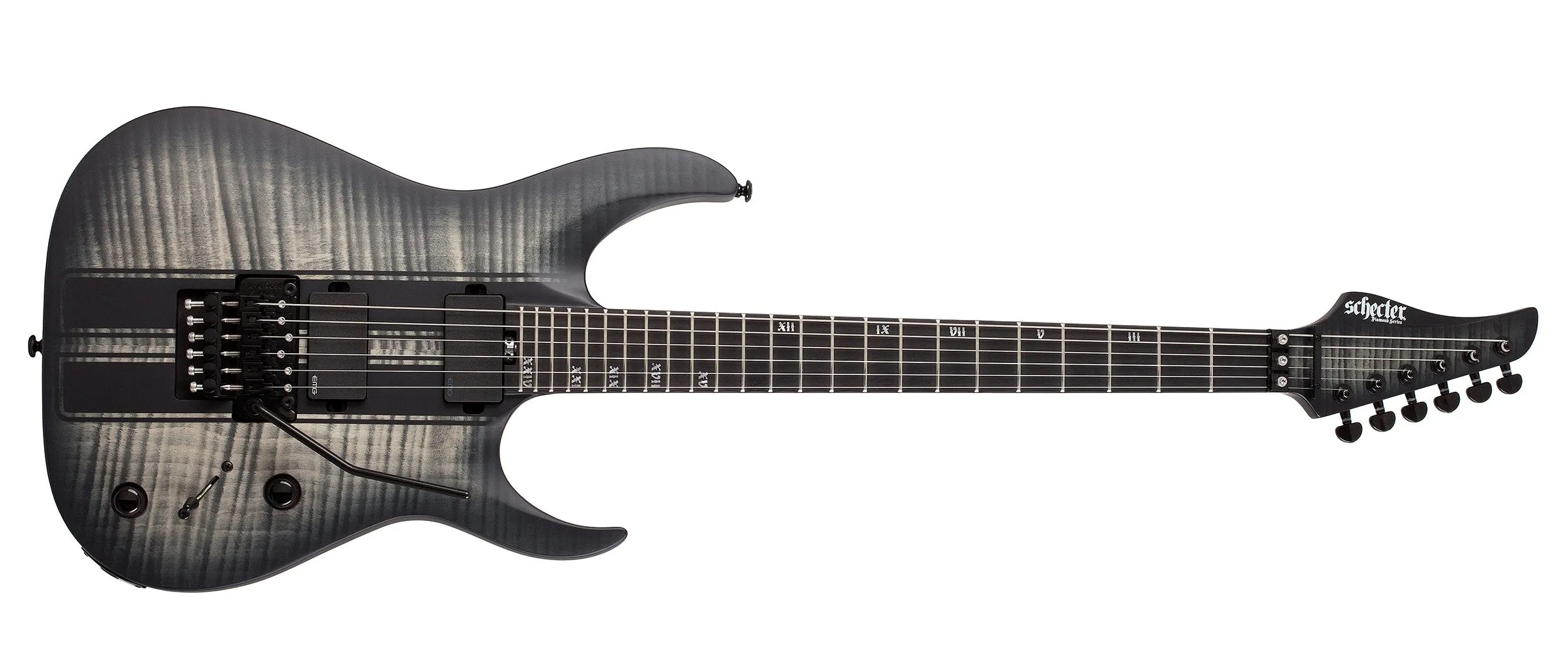 Schecter Banshee GT-FR 6-String Electric Guitar, Charcoal Burst