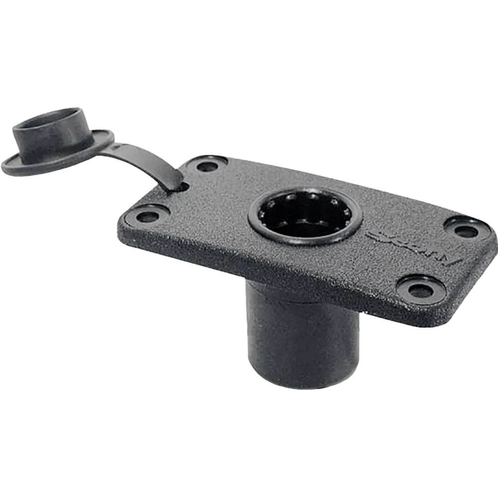 Scotty No. 244 Rectangular Flush Deck Mount with rain Cover