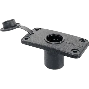 Scotty No. 244 Rectangular Flush Deck Mount with rain Cover