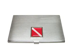Scuba Diving Flag Business Card Holder
