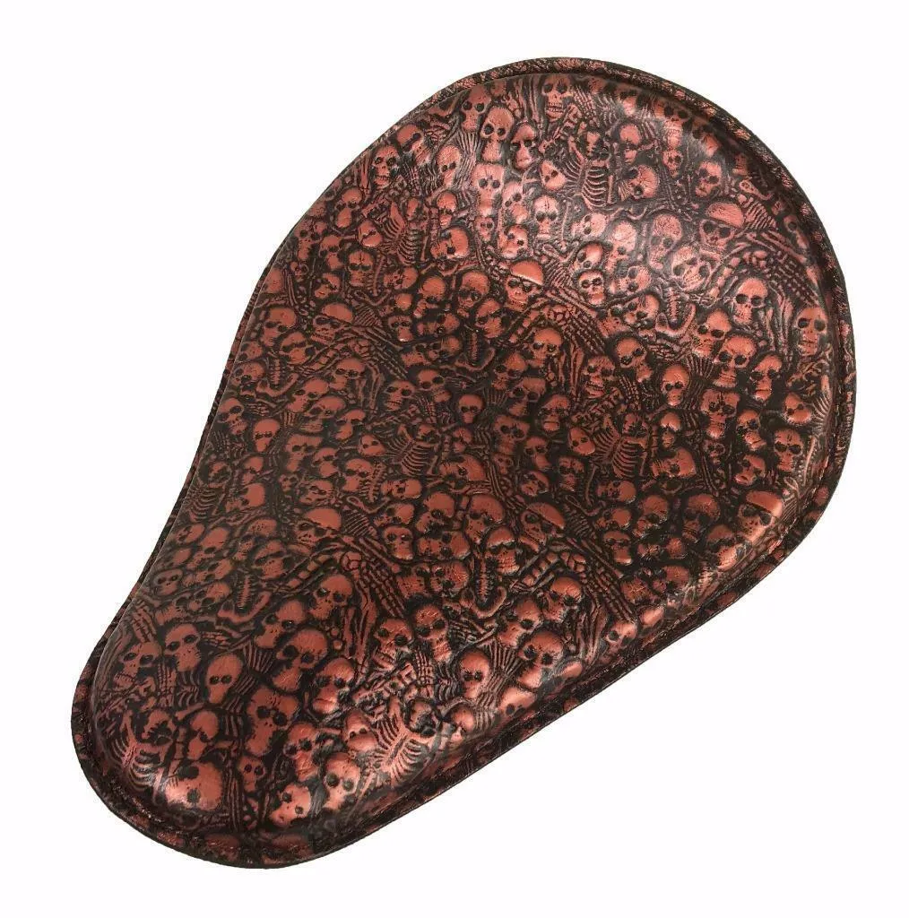 Seat Chopper Bobber Harley Sportster Honda Rebel Yamaha 10x13 Black Copper Bone
