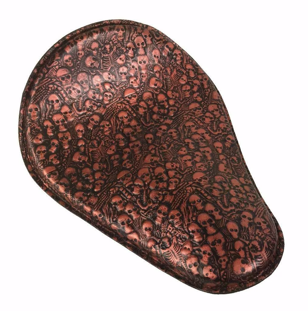Seat Chopper Bobber Harley Sportster Honda Rebel Yamaha 10x13 Black Copper Bone