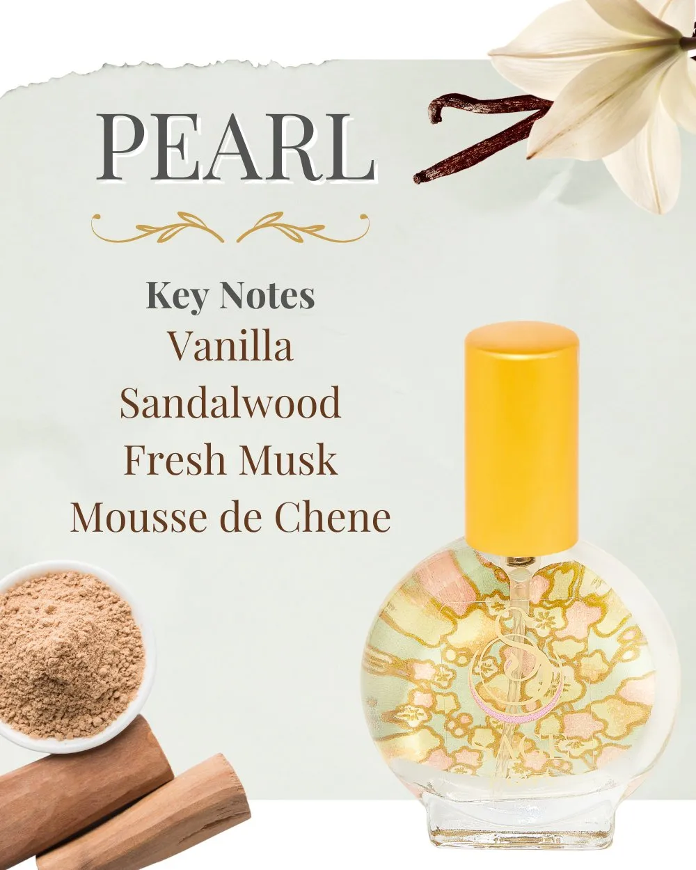 Secret Garden PETITE DUO Gift Set ~ 1/2 oz Pearl Organic Eau de Toilette Mini & 1/4 oz Diamond Organic Perfume Oil Extract Roll-On with Gemstone Heart