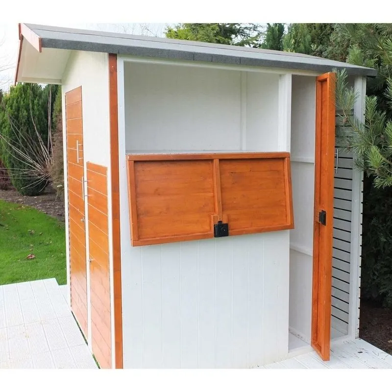 Shire Multi 6' 6" x 7' 7" Pent Garden Store - Premium Dip Treated Shiplap